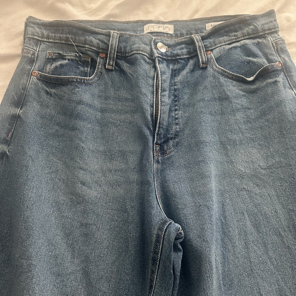 Sofia by Sofia Vergara Blue Flare Jeans - Picture 2 of 5